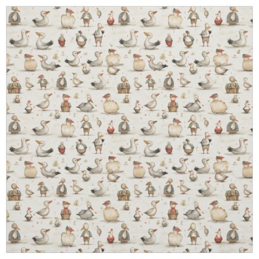 Duckling Delight: Whimsy Duck Fabric
