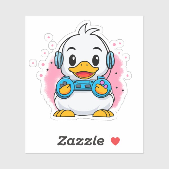 Duckling gamer  sticker (Sheet)