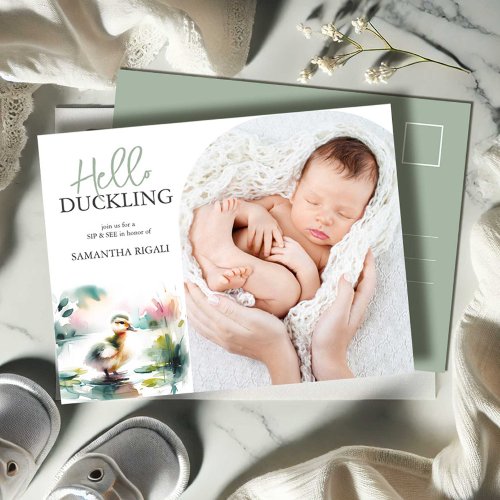 Duckling Invitations Sip and See