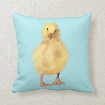 Duckling Throw Pillow by BamalamArt at Zazzle