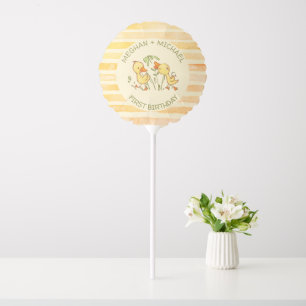 Duckling Twins First Birthday Party Balloon
