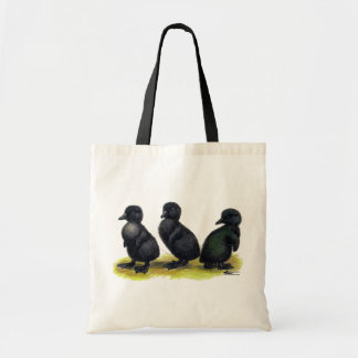 Ducklings Black Cayuga Tote Bag