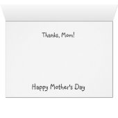 Ducklings "Thanks, Mom" Mother's Day Card (Inside Horizontal (Bottom))