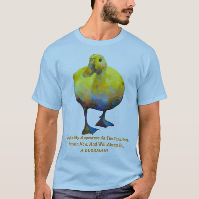 Duckman Blue  T Shirt (Front)