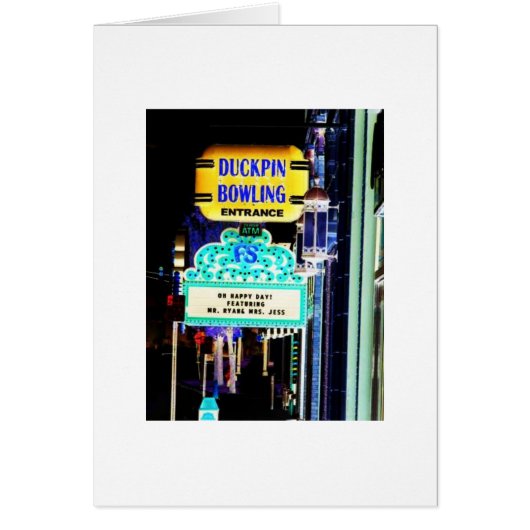 Duckpin Bowling, Fountain Square, Indianapolis, IN Cards (Front)