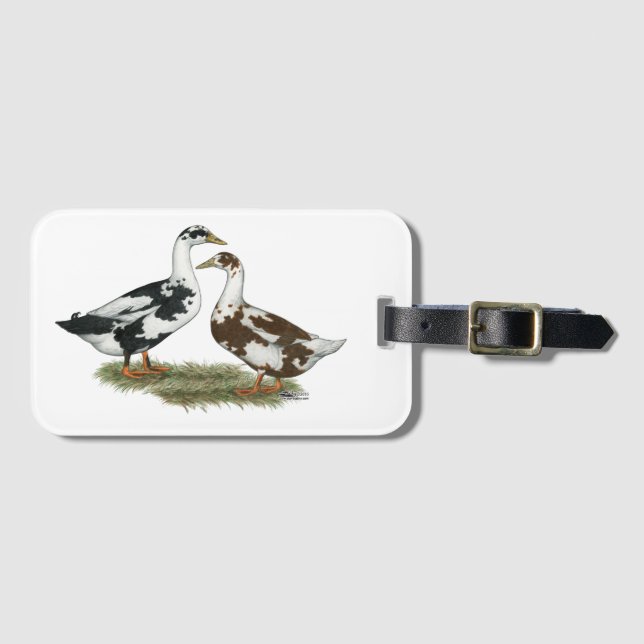 Ducks Ancona Pair Luggage Tag (Front Horizontal)