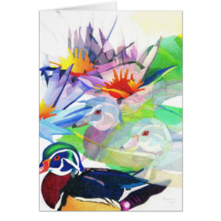 Ducks and lotus cards