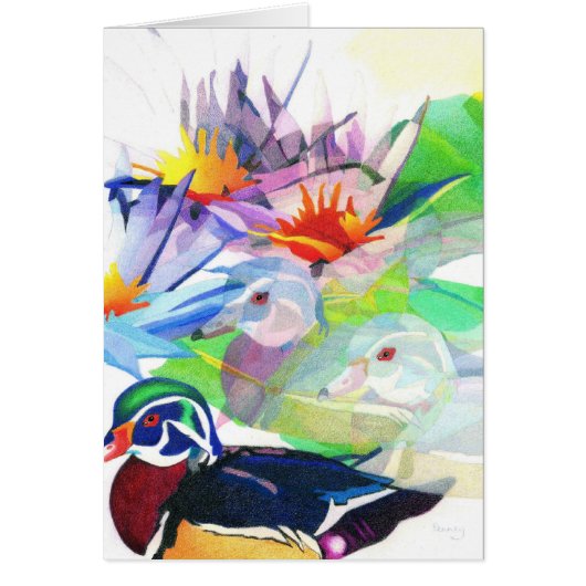 Ducks and lotus cards (Front)