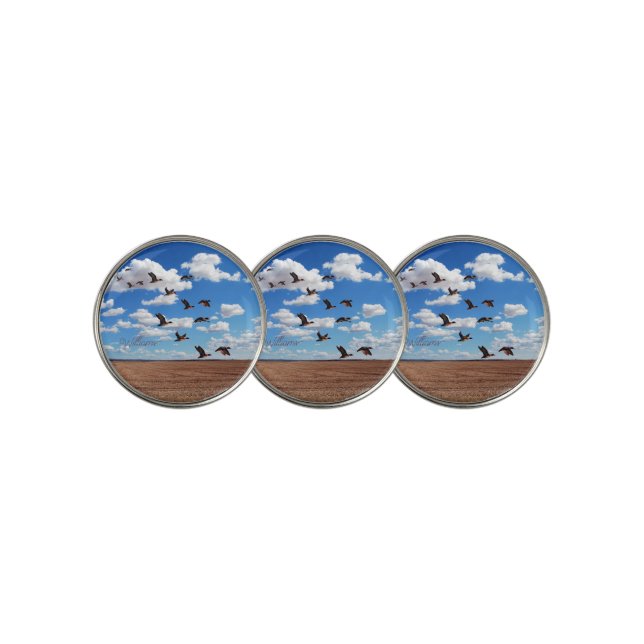 Ducks Birds  Golf Ball Marker (3 Up)