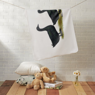 Ducks: Black Cayugas Baby Blanket