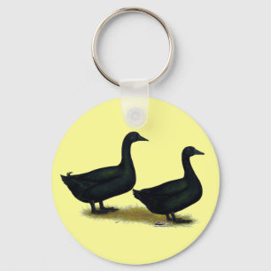 Ducks: Black Cayugas Keychain