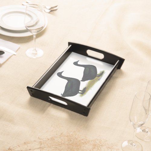 Ducks  Black Cayugas Serving Tray