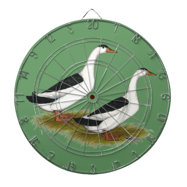 Ducks:  Black Magpies Dartboard (Front)