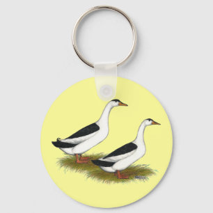 Ducks: Black Magpies Keychain