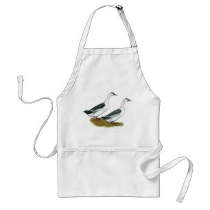 Ducks:  Blue Magpies Adult Apron