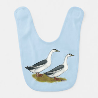 Ducks:  Blue Magpies Bib