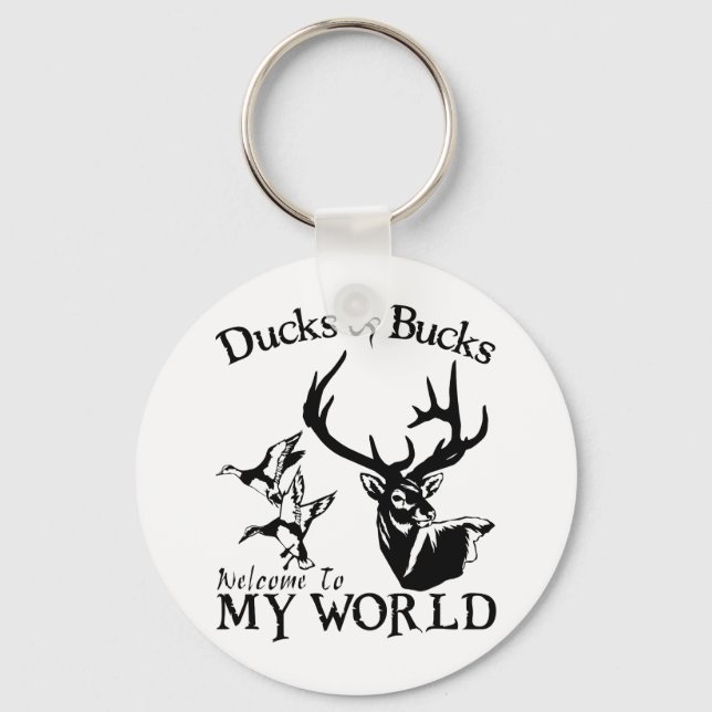DUCKS & BUCKS KEYCHAIN (Front)