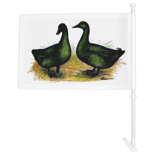 Ducks  Cayuga Pair Car Flag