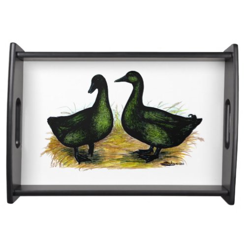 Ducks  Cayuga Pair Serving Tray