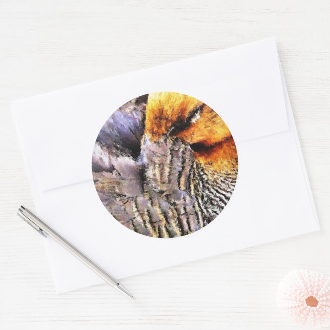 DUCKS CLASSIC ROUND STICKER (Envelope)