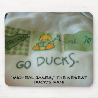 Duck's Fan! New Baby mousepad Custom Names