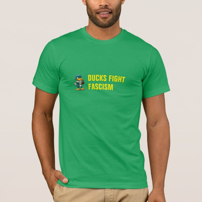 DUCKS FIGHT FASCISM T-Shirt (Front)