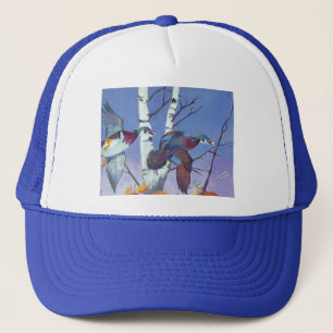 Ducks Flying in the Fall Trucker Hat