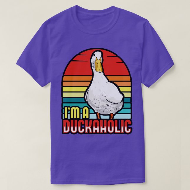 Ducks Im A Duckaholic T-Shirt (Design Front)
