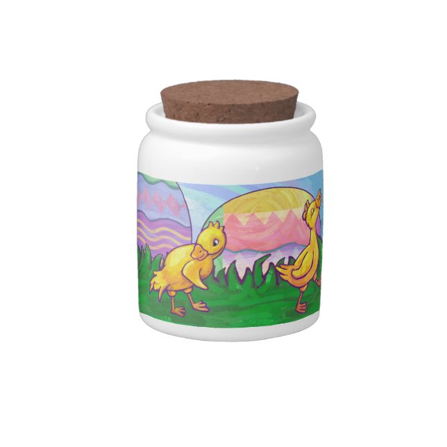 Ducks in a Row Easter Candy Jar (Right)