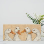 Ducks in a Row flat card (Standing Front)