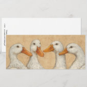 Ducks in a Row flat card (Front/Back)