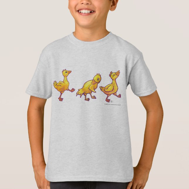 Ducks in a Row Kids T-shirt (Front)