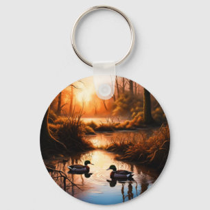 Ducks in the Swamp Keychain