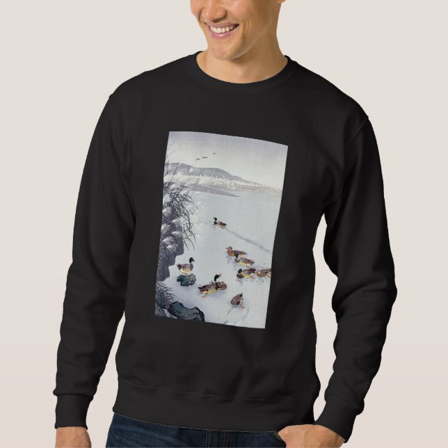 Ducks in the Water by Ohara Koson Sweatshirt (Front)