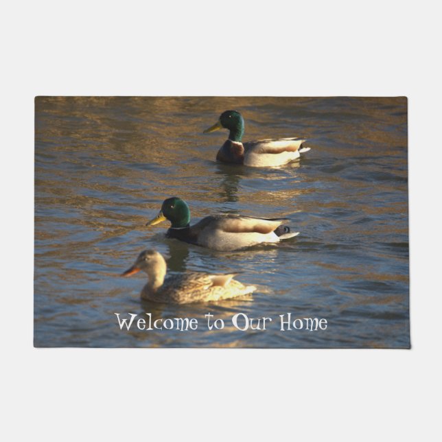 Ducks in Water Doormat (Front)