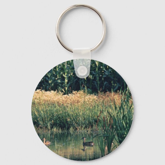 Ducks in Wetland Keychain (Front)