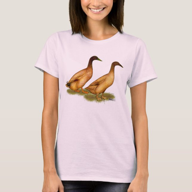 Ducks:  Khaki Campbell T-Shirt (Front)