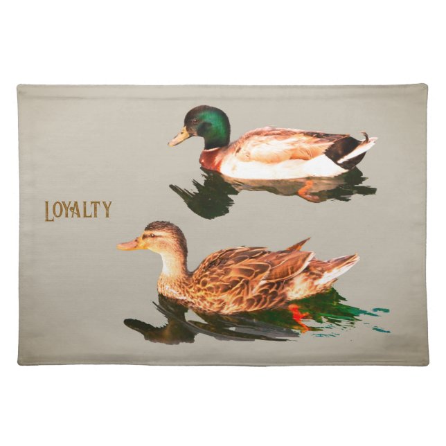 Ducks mallards. Loyalty Cloth Placemat (Front)