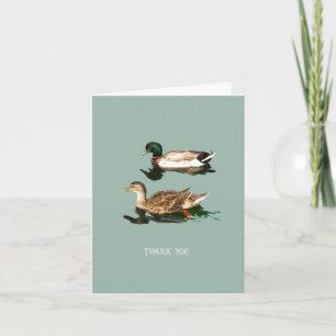 Ducks mallards note card