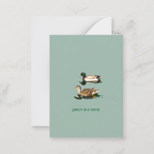 Ducks mallards note card