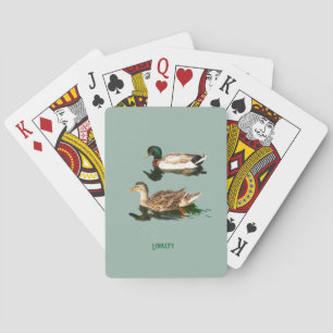 Ducks mallards poker cards