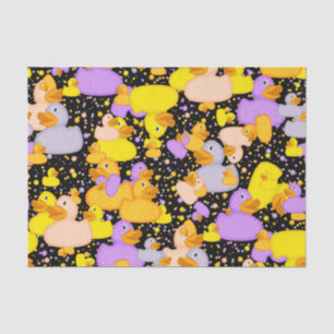 Ducks-n-Dots-Style-1-Black-TISSUE WRAP PAPER