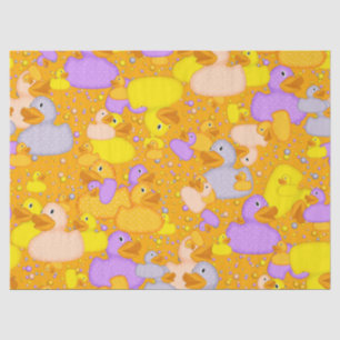 Ducks-n-Dots-Style-1-Orange-TISSUE WRAP PAPER