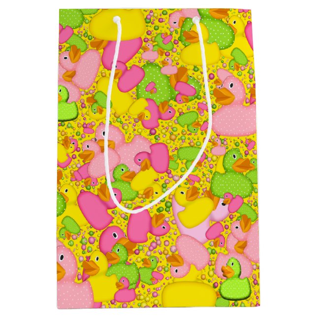 Ducks-n-Dots-Style-2-Yellow-GIFT BAG M (Front)