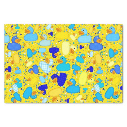 Ducks_n_Dots_Style_3_Drk Yellow_TISSUE WRAP PAPER