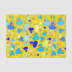 Ducks-n-Dots-Style-3-Drk Yellow-TISSUE WRAP PAPER