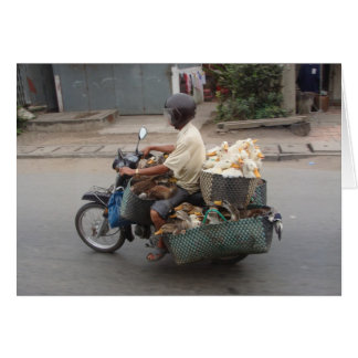 Ducks on motorbike-Vietnam Cards
