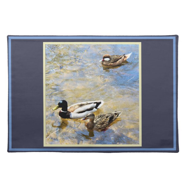 Ducks Photo Cloth Placemat (Front)