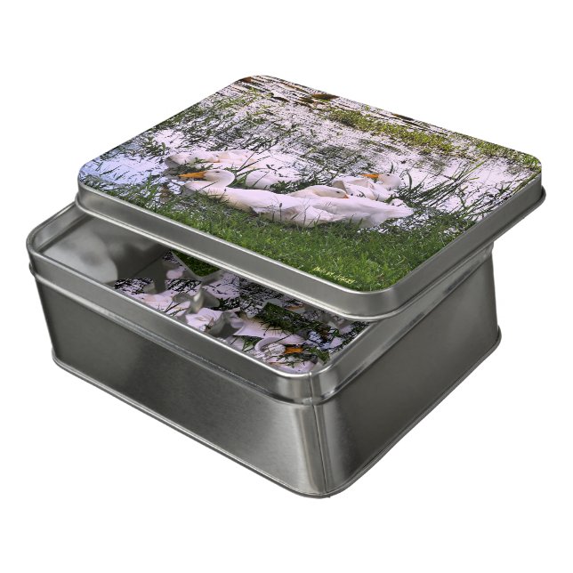 Ducks Pond Animals  Jigsaw Puzzle (Lid Open)