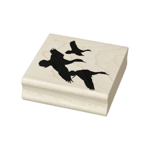 Ducks Rubber Stamp